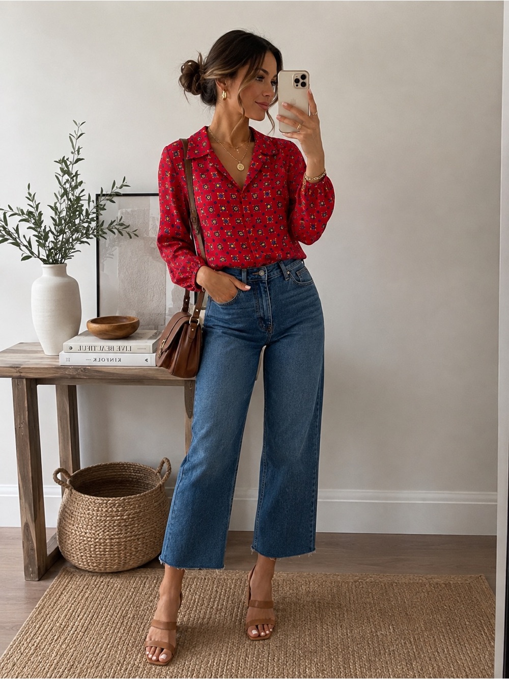 Joseph Cropped Wide-Leg Jeans in Blue